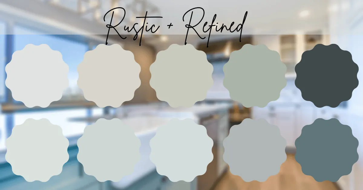 Sherwin Williams Emerald Designer Edition colors in the Rustic and Refined palette