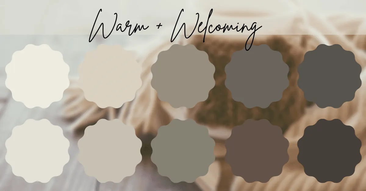 Sherwin Williams Emerald Designer Edition colors in the Warm and Welcoming palette